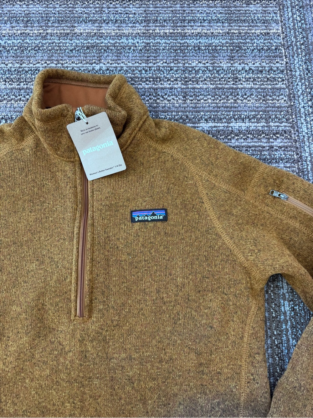 Patagonia | Women’s Better Sweater 1/4 Zip Raptor Brown NWT